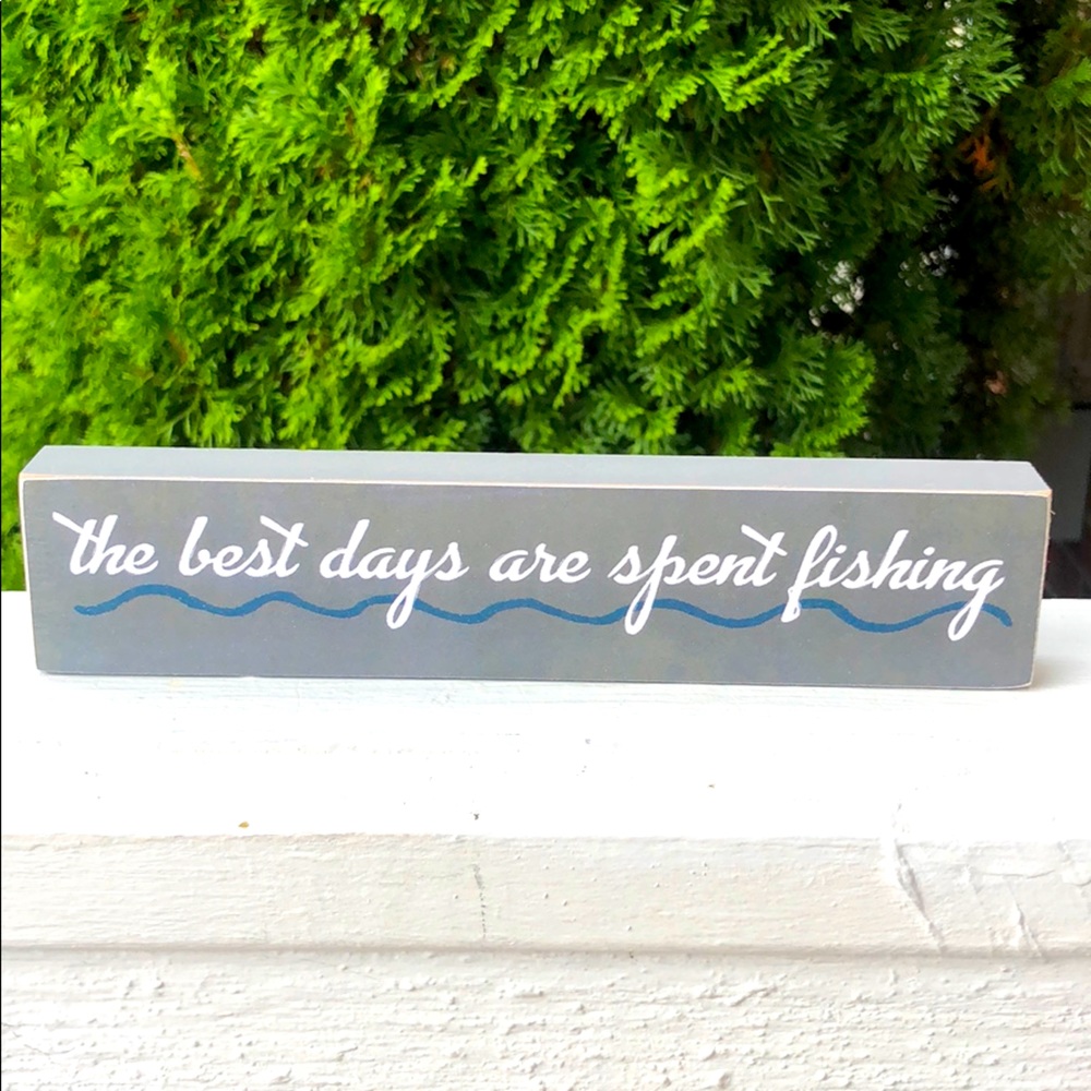 😀 3/$20 fishing wall sign